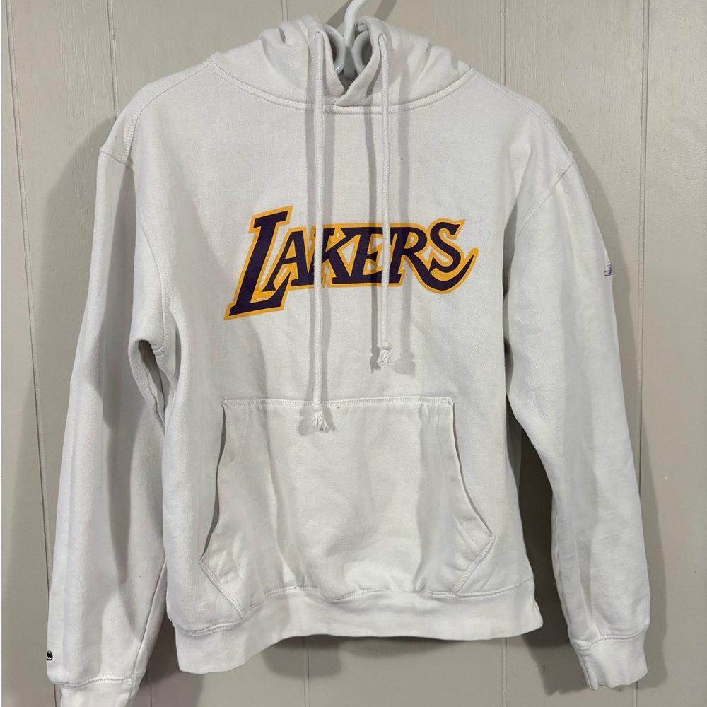 Mitchell & Ness White Lakers Hoodie